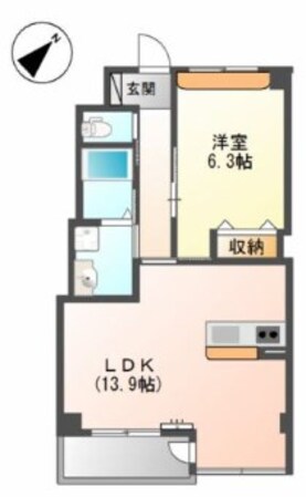 山陽網干駅 徒歩6分 5階の物件間取画像